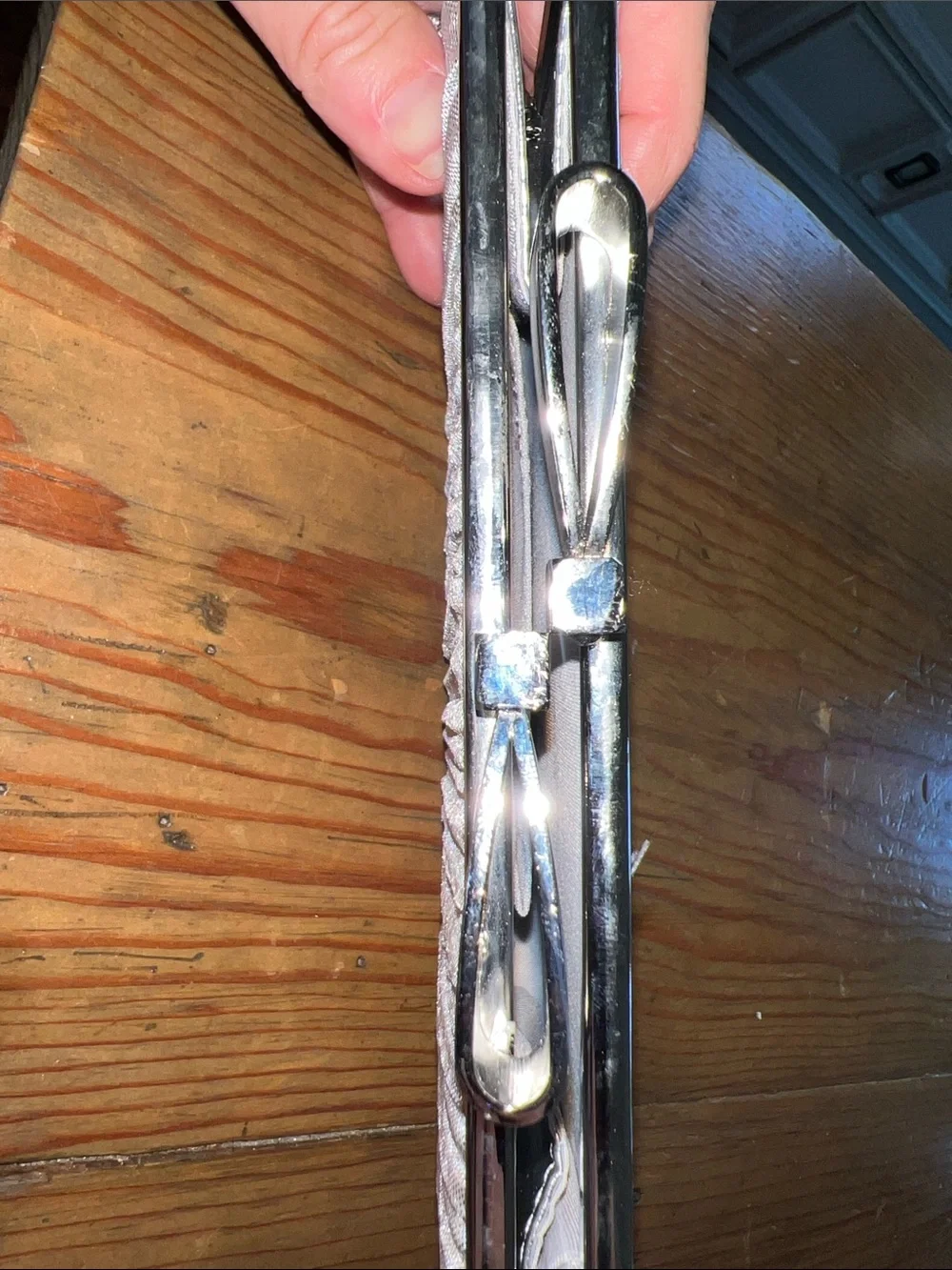 Vintage Metallic Silver Pleated Evening Clutch with Bow Clasp